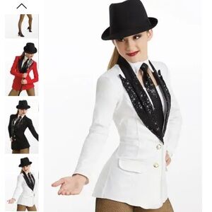 Weissman White and Black Dance Jacket